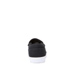 Supra Mens CUBA Black Heather/ White Low Top Shoes | CA-98627